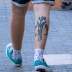 Татуировка с черепом мамонта внизу ноги у парня - Уличная татуировка 14.09.2020 – tatufoto.com 9
