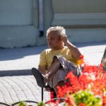 Уличный художник на Дерибасовской в ожидании клиента –Уличная татуировка (street tattoo)–22.09.2020–tatufoto.com 1