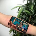 Фото интересного рисунка татуировки 03.09.2020 №009 -interesting tattoo- tatufoto.com