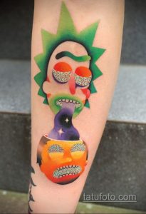 Фото интересного рисунка татуировки 03.09.2020 №084 -interesting tattoo- tatufoto.com
