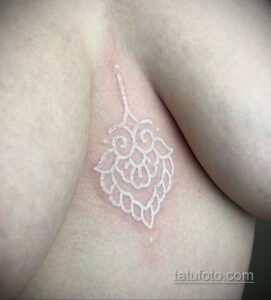 Фото пример белой татуировки 24.09.2020 №020 -white tattoo- tatufoto.com