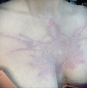 Фото пример белой татуировки 24.09.2020 №022 -white tattoo- tatufoto.com
