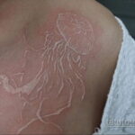 Фото пример белой татуировки 24.09.2020 №032 -white tattoo- tatufoto.com