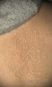 Фото пример белой татуировки 24.09.2020 №044 -white tattoo- tatufoto.com