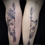 Фото пример парной татуировки 05.09.2020 №087 -pair tattoo- tatufoto.com
