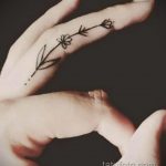 Фото пример татуировки на пальце 05.09.2020 №027 -fingertip tattoo- tatufoto.com