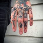 Фото пример татуировки на пальце 05.09.2020 №028 -fingertip tattoo- tatufoto.com