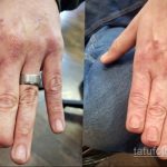 Фото пример татуировки на пальце 05.09.2020 №033 -fingertip tattoo- tatufoto.com