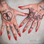 Фото пример татуировки на пальце 05.09.2020 №034 -fingertip tattoo- tatufoto.com