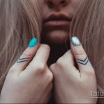 Фото пример татуировки на пальце 05.09.2020 №040 -fingertip tattoo- tatufoto.com