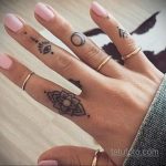 Фото пример татуировки на пальце 05.09.2020 №050 -fingertip tattoo- tatufoto.com
