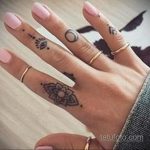 Фото пример татуировки на пальце 05.09.2020 №058 -fingertip tattoo- tatufoto.com