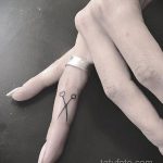 Фото пример татуировки на пальце 05.09.2020 №065 -fingertip tattoo- tatufoto.com