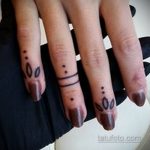 Фото пример татуировки на пальце 05.09.2020 №084 -fingertip tattoo- tatufoto.com