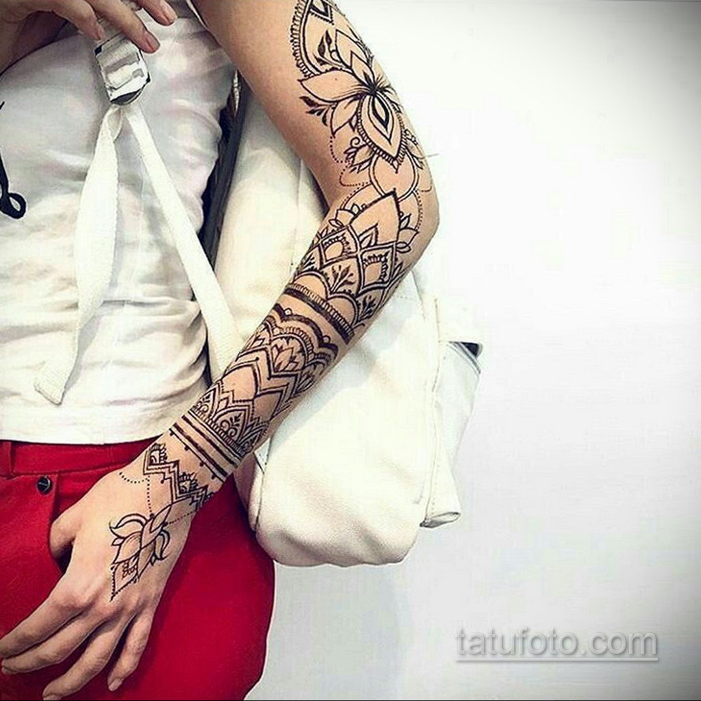 татуировка вокруг предплечья 25.10.2020 №030 forearm tattoo tatufoto