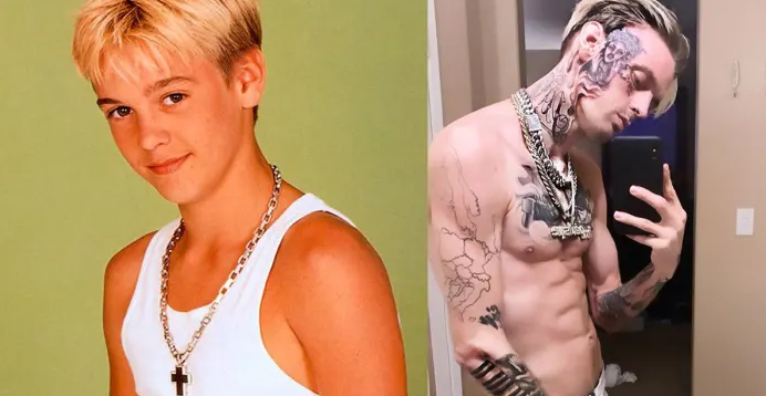 Аарон Картер – до и после нанесения татуировок - фото 1