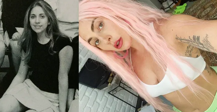 Леди Гага – до и после нанесения татуировок - фото