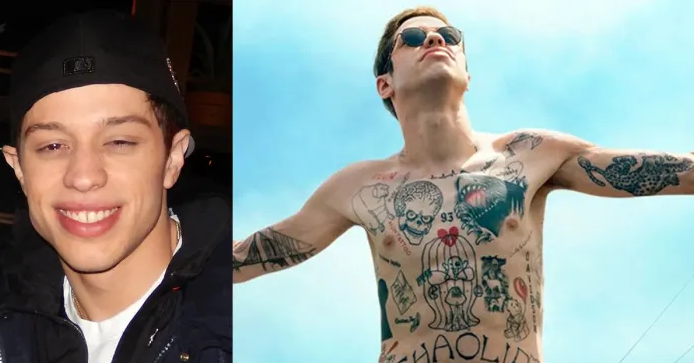 Пит Дэвидсон – до и после нанесения татуировок - фото