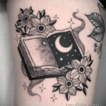 Рисунки татуировки с книгами магических заклинаний для ведьм - фото - tatufoto.com 1