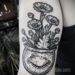 Рисунок татуировки с котлом ведьмы - фото - tatufoto.com 1