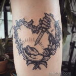 Рисунок татуировки с котлом ведьмы - фото - tatufoto.com 2