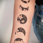 Рисунок татуировки с луной - тату для ведьмы - фото - tatufoto.com 10