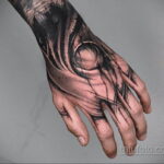Рисунок татуировки с луной - тату для ведьмы - фото - tatufoto.com 14