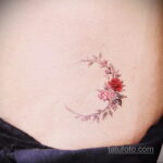 Рисунок татуировки с луной - тату для ведьмы - фото - tatufoto.com 2