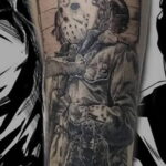 Тату из фильма ужосов про Джейсона 12.10.2020 №008 -jason tattoo- tatufoto.com