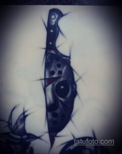 Тату из фильма ужосов про Джейсона 12.10.2020 №012 -jason tattoo- tatufoto.com