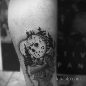 Тату из фильма ужосов про Джейсона 12.10.2020 №013 -jason tattoo- tatufoto.com
