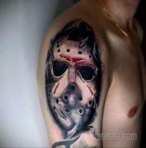 Тату из фильма ужосов про Джейсона 12.10.2020 №014 -jason tattoo- tatufoto.com