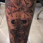 Тату из фильма ужосов про Джейсона 12.10.2020 №060 -jason tattoo- tatufoto.com