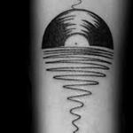 Тату с виниловой пластинкой 26.10.2020 №001 -vinyl record tattoo- tatufoto.com