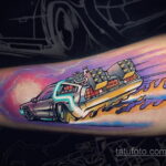 Тату фильм НАЗАД В БУДУЩЕЕ 26.10.2020 №039 -back to the future tattoo- tatufoto.com