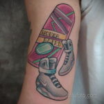 Тату фильм НАЗАД В БУДУЩЕЕ 26.10.2020 №056 -back to the future tattoo- tatufoto.com