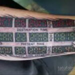 Тату фильм НАЗАД В БУДУЩЕЕ 26.10.2020 №177 -back to the future tattoo- tatufoto.com