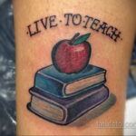 Фото тату для учителя про образование 05.10.2020 №115 -teacher tattoo- tatufoto.com