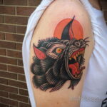 Фото тату с оборотнем 14.10.2020 №006 -werewolf tattoo- tatufoto.com