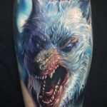 Фото тату с оборотнем 14.10.2020 №017 -werewolf tattoo- tatufoto.com