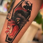 Фото тату с оборотнем 14.10.2020 №022 -werewolf tattoo- tatufoto.com