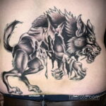 Фото тату с оборотнем 14.10.2020 №031 -werewolf tattoo- tatufoto.com