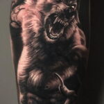 Фото тату с оборотнем 14.10.2020 №037 -werewolf tattoo- tatufoto.com