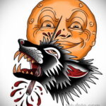 Фото тату с оборотнем 14.10.2020 №039 -werewolf tattoo- tatufoto.com