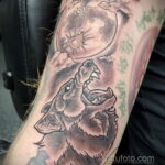 Фото тату с оборотнем 14.10.2020 №045 -werewolf tattoo- tatufoto.com