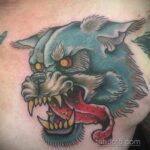 Фото тату с оборотнем 14.10.2020 №050 -werewolf tattoo- tatufoto.com