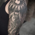 Фото тату с оборотнем 14.10.2020 №053 -werewolf tattoo- tatufoto.com