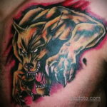 Фото тату с оборотнем 14.10.2020 №062 -werewolf tattoo- tatufoto.com