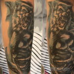 Фото тату с оборотнем 14.10.2020 №066 -werewolf tattoo- tatufoto.com