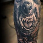 Фото тату с оборотнем 14.10.2020 №074 -werewolf tattoo- tatufoto.com